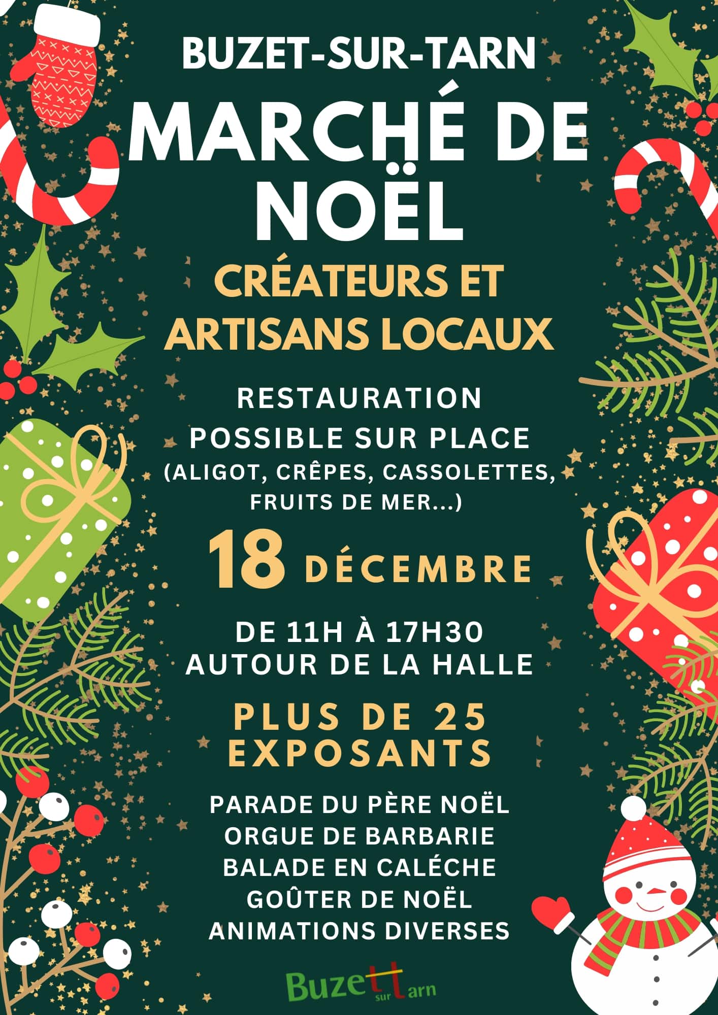 Marché de Noël Buzet sur Tarn Marché de Noël Buzet sur Tarn