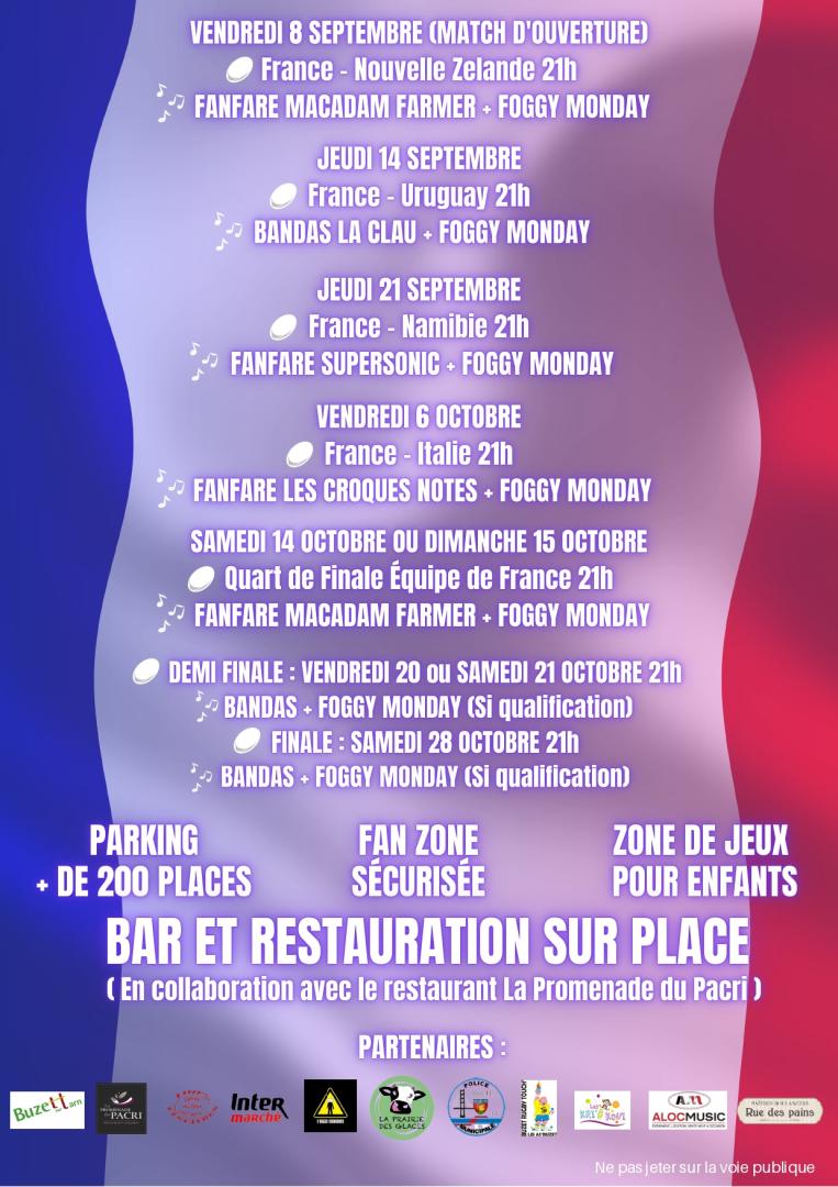 Coupe du monde de Rugby - Fan zone à buzet sur Tarn