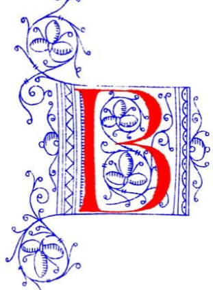 Le B de Buzet calligraphié