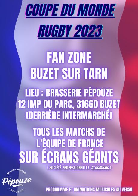 Flyer coupe du monde rugby