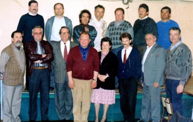 La liste DORSENE, élue en 1989; où l'on reconnaît, entre autres, Michel LORMIERES, Jean-Michel FAURE, André CAPELLE, JACQUES GALVAN, Georges RIVIERE, Jean-Claude CARRIE et Roger ARMINGAUD