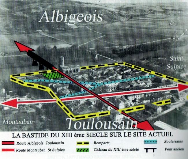 Planche extraite de l'ouvrage de Françoise SABATIE-CLARAC - BUZET-SUR-TARN. Des origines à la Révolution