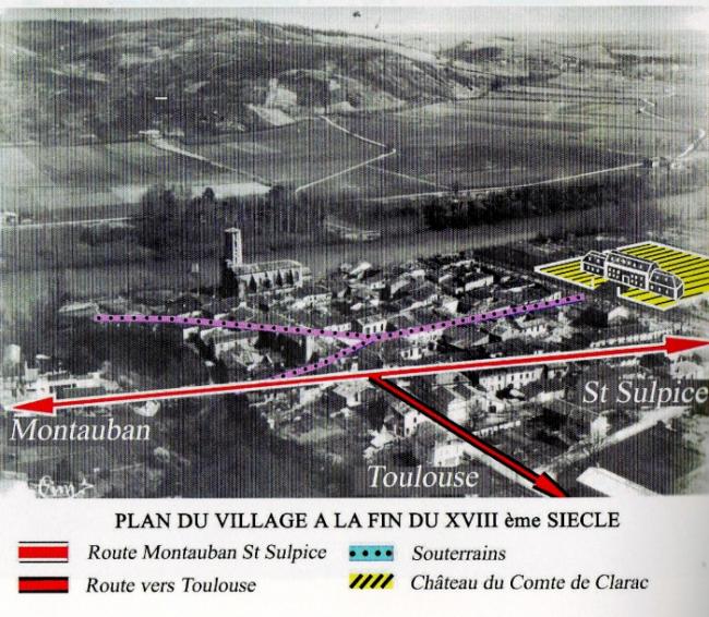 Planche extraite de l'ouvrage de Françoise SABATIE-CLARAC BUZET-SUR-TARN. Des origines à la Révolution