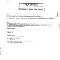 COUPURE COURANT 