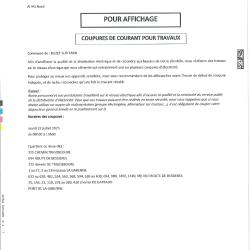 COUPURE COURANT