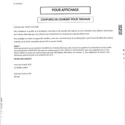 COUPURE COURANT